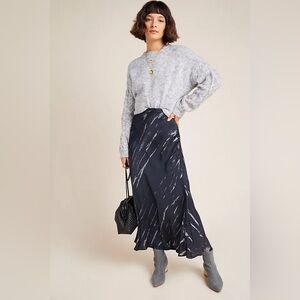 Velvet By Graham Spencer TRINA TIE DYE Satin Skirt
